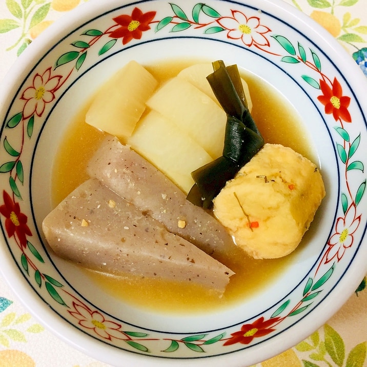 がんもと大根のみそおでん風煮